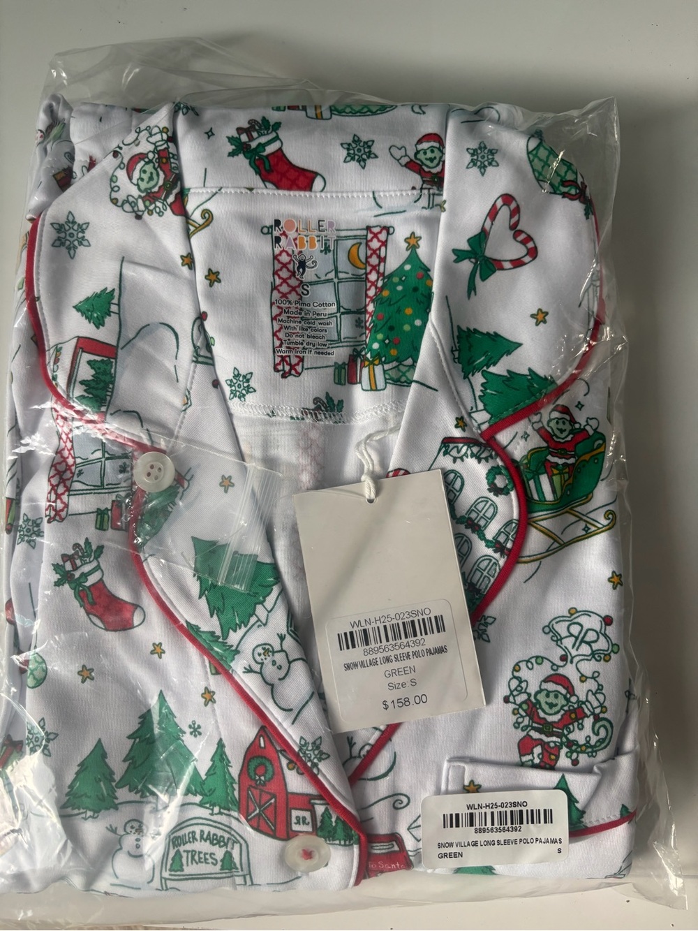 Roller Rabbit Snow Village Long Sleeve PJs